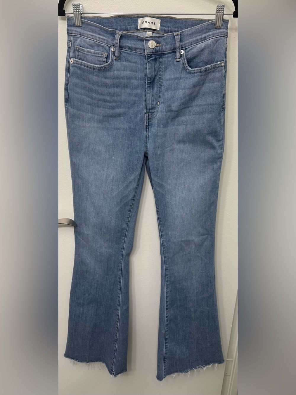 EUC Frame Denim Wilson High Rise Flare Jeans | Raw After Denim